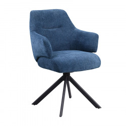 Ezra Swivel Dining Chair Blue
